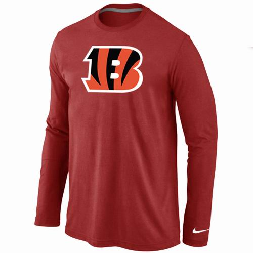 Nike Cincinnati Bengals Team Logo Long Sleeve NFL T-Shirt - Red